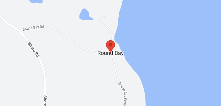 map of Round Bay Ferry Road